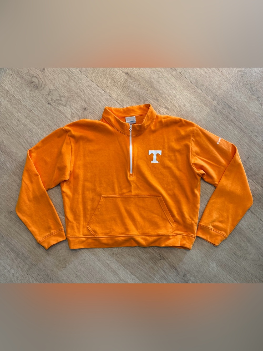Women’s Tennessee Volunteers Cropped Lightweight Quarter Zip Sweatshirt Size XL